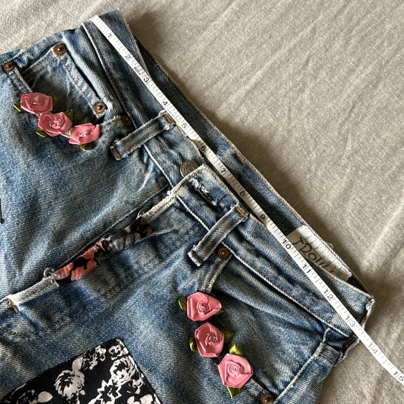 Vintage jeans with patch work - Picture 7 of 12